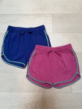 Tea Collection rainbow binding track shorts